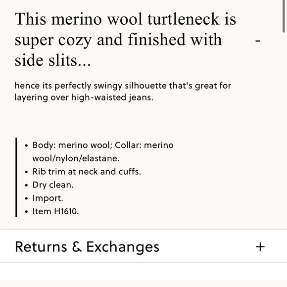 J.CREW MERINO WOOL TURTLENECK SWEATER WITH SIDE SLITS - Picture 13 of 13